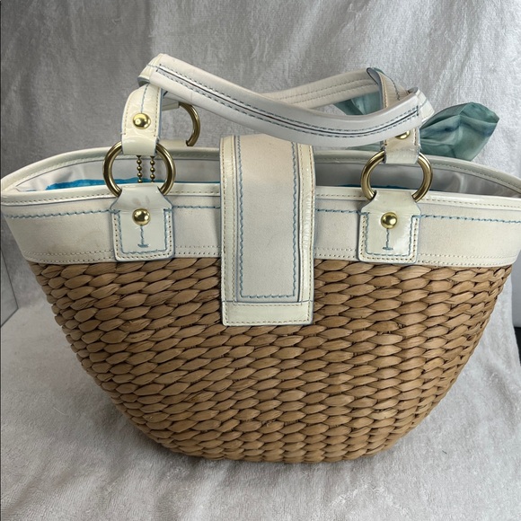 Coach 2006 vintage legacy straw basket bag - Picture 4 of 12
